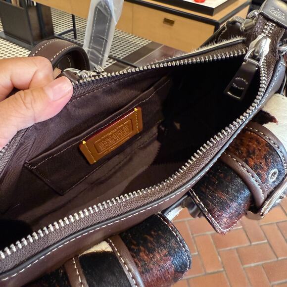 Coach Ashton Bag With Cow Print CCC83 cow printed haircalf/Sv/Cow Multi - Picture 8 of 14